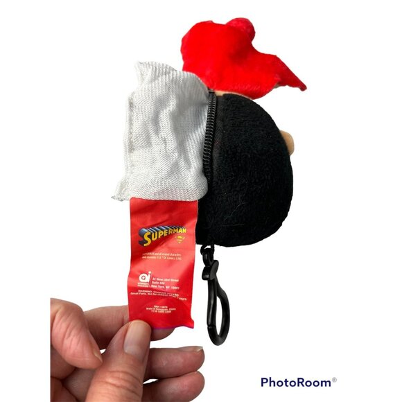 Vintage Hallmark Itty Bitty Batman & Superman Plush Zippered Coin Pouch Set of 2 - Picture 6 of 9